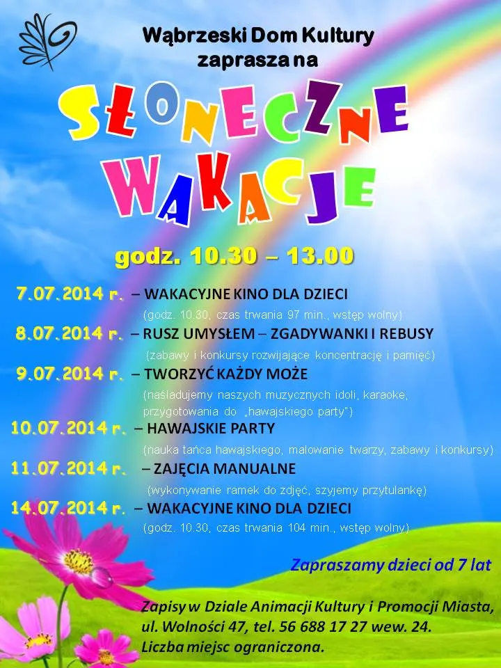 słoneczne wakacje lipiec