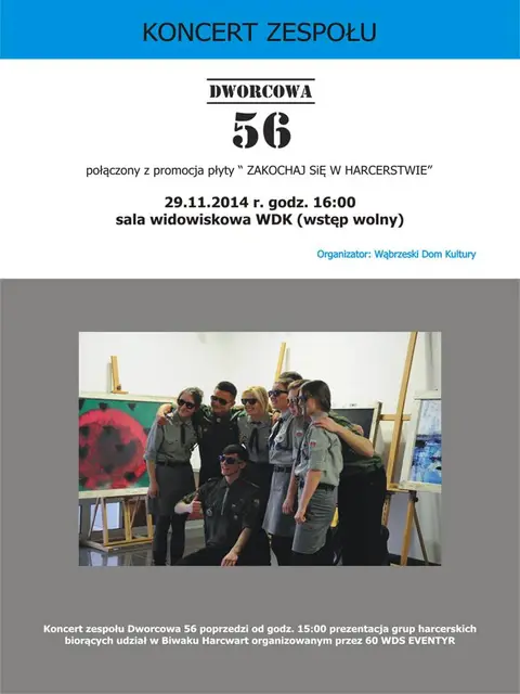 Koncert zespołu Dworcowa 56 w WDK — zdjęcie 1