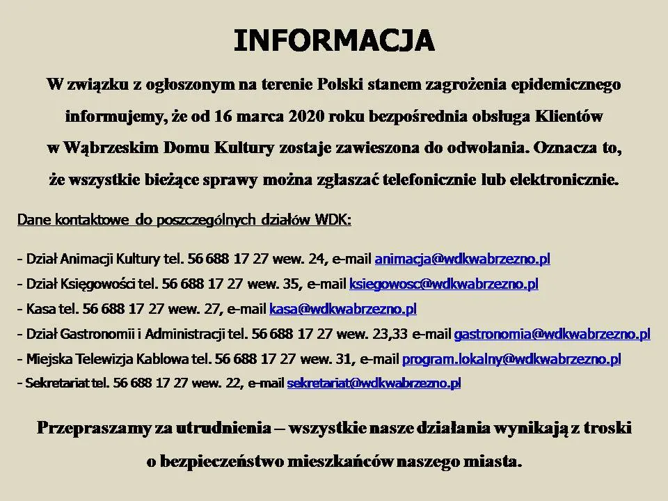 INFORMACJA