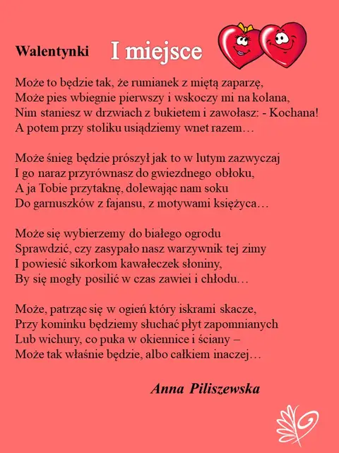 Wiersz walentynkowy wybrany — zdjęcie 2