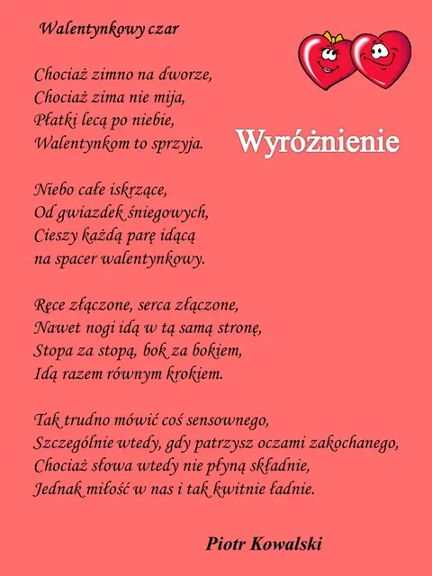 Wiersz walentynkowy wybrany — zdjęcie 7