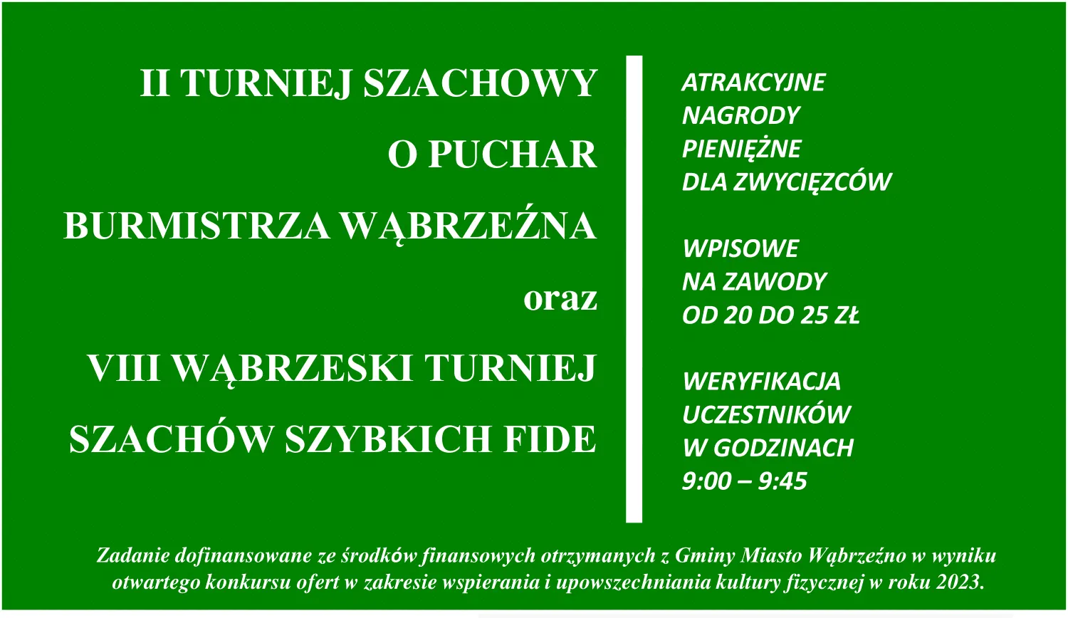 Turniej szachowy w Wąbrzeźnie